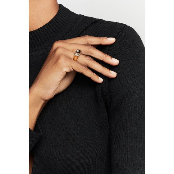 Anel Midi Style Ouro Vintage
